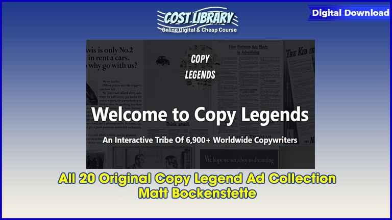 All 20 Original Copy Legend Ad Collection – Matt Bockenstette