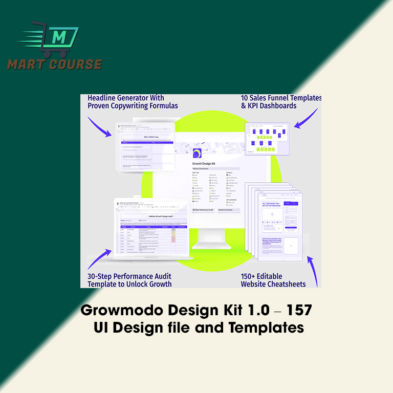 Growmodo Design Kit 1.0 – 157 UI Design file and Templates - Mart ...