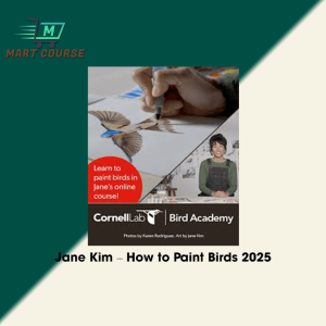 How to Paint Birds course by Jane Kim featuring Barn Swallow and Northern Cardinal paintings