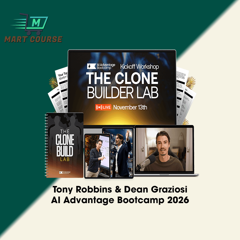 Tony Robbins and Dean Graziosi teaching the AI Advantage Bootcamp to build a personal AI Clone system