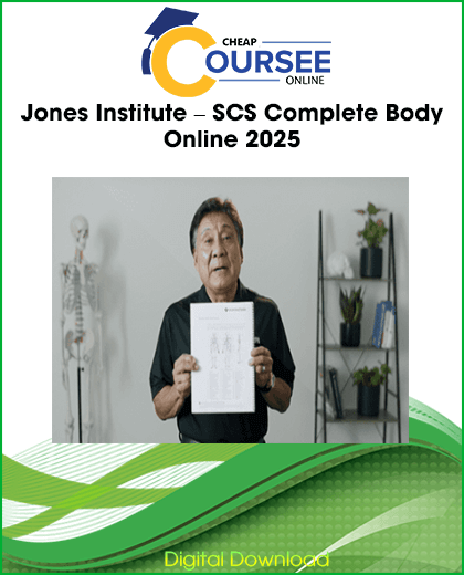 Jones Institute SCS Complete Body Online 2025 manual therapy course featuring Strain Counterstrain techniques for spine, pelvis, extremities, pain relief, and musculoskeletal rehabilitation.