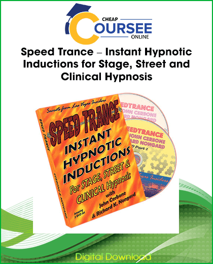 hypnotist performing instant hypnosis induction on participant