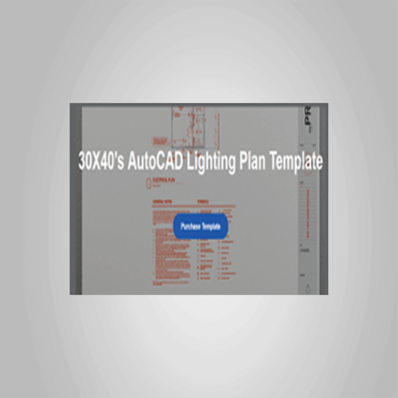 Eric Reinholdt RA NCARB – 30X40’s AutoCAD Lighting Plan Template ...