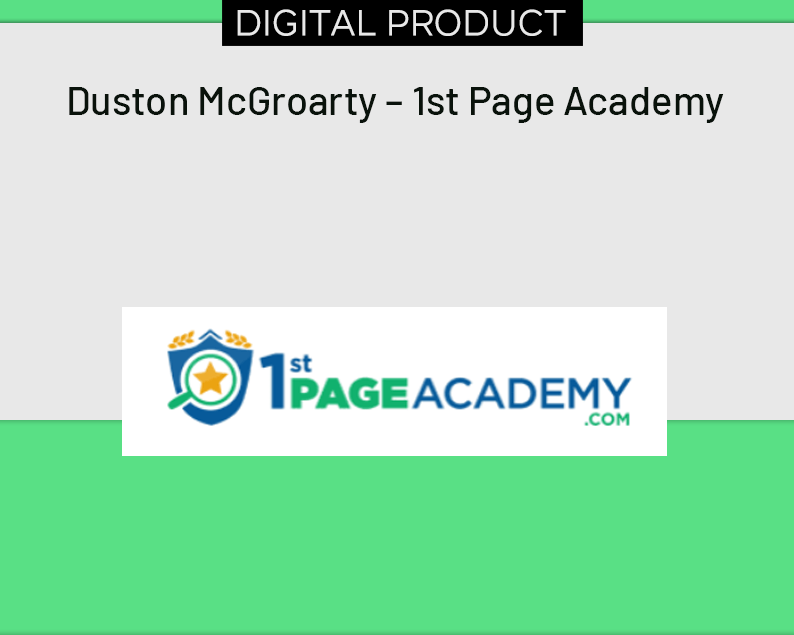Duston McGroarty – 1st Page Academy